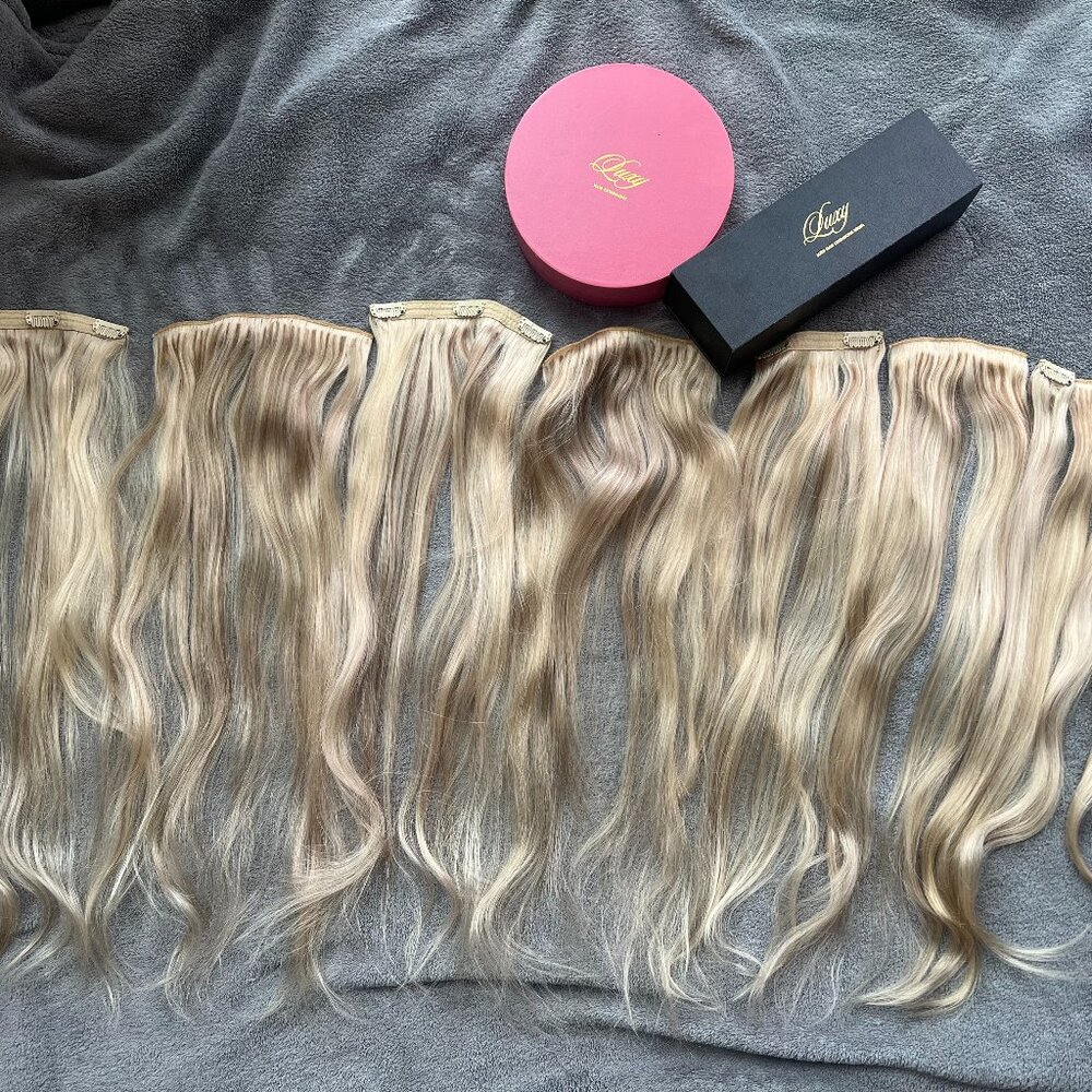 Luxy Blonde Tape-In Hair Extensions - Natural Blonde Blend